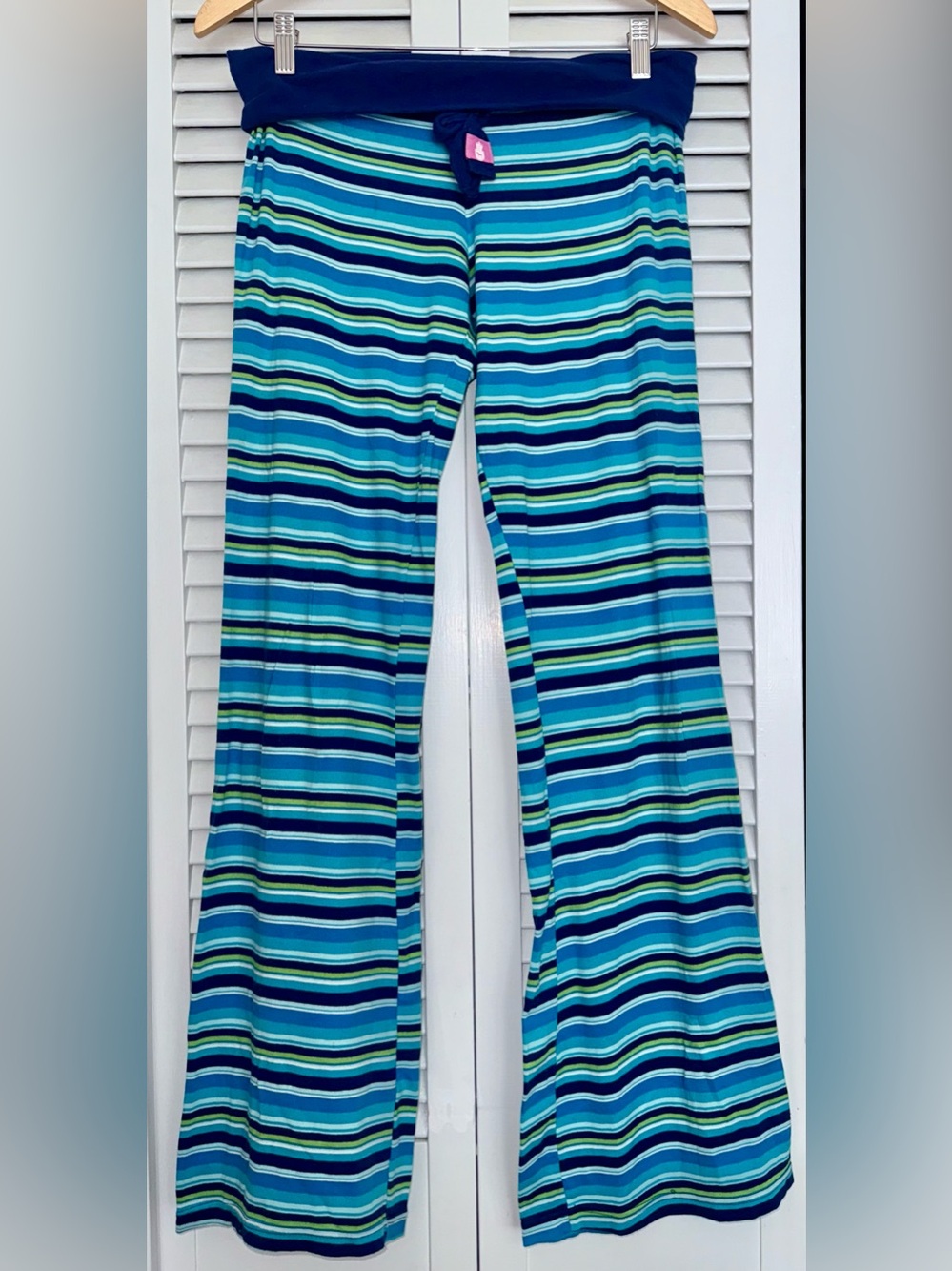 Victoria's Secret PINK Vtg Y2K Stripe Pajama Bottoms I Only Sleep in Pink S